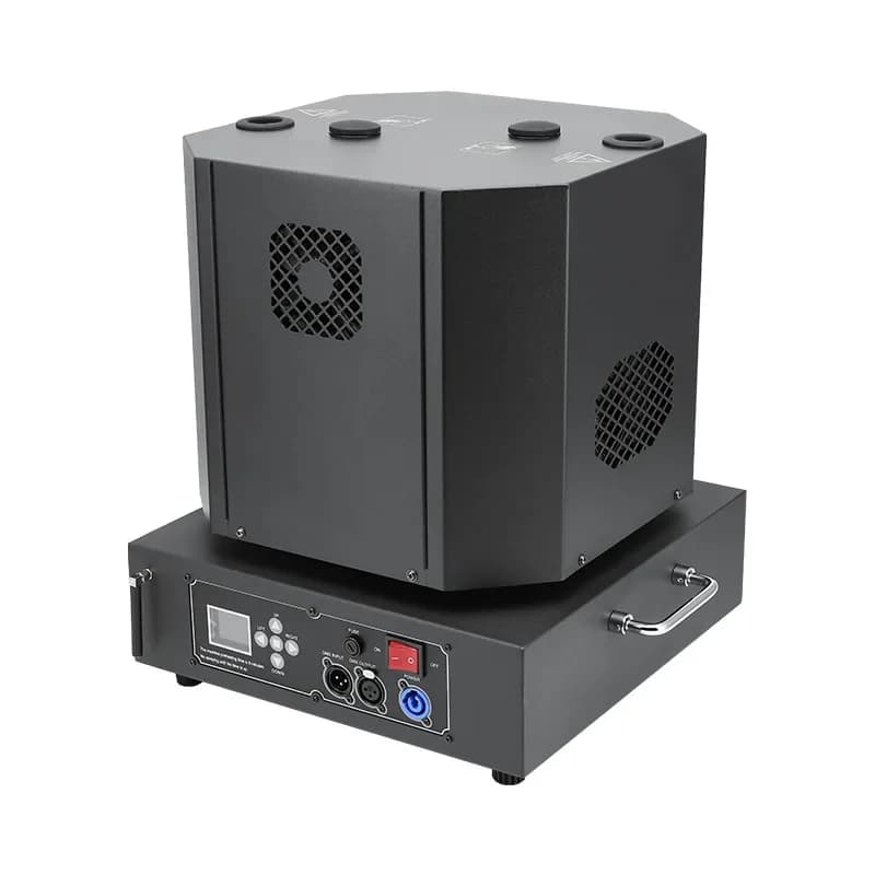 Double-hole rotating stage electronic spray machine, special effects machine