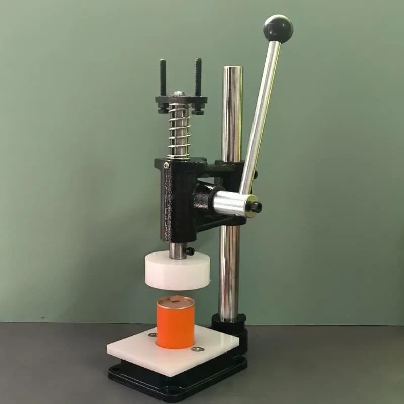 Small manual tea capping machine, aluminum can capping machine, mini packaging can sealing machine