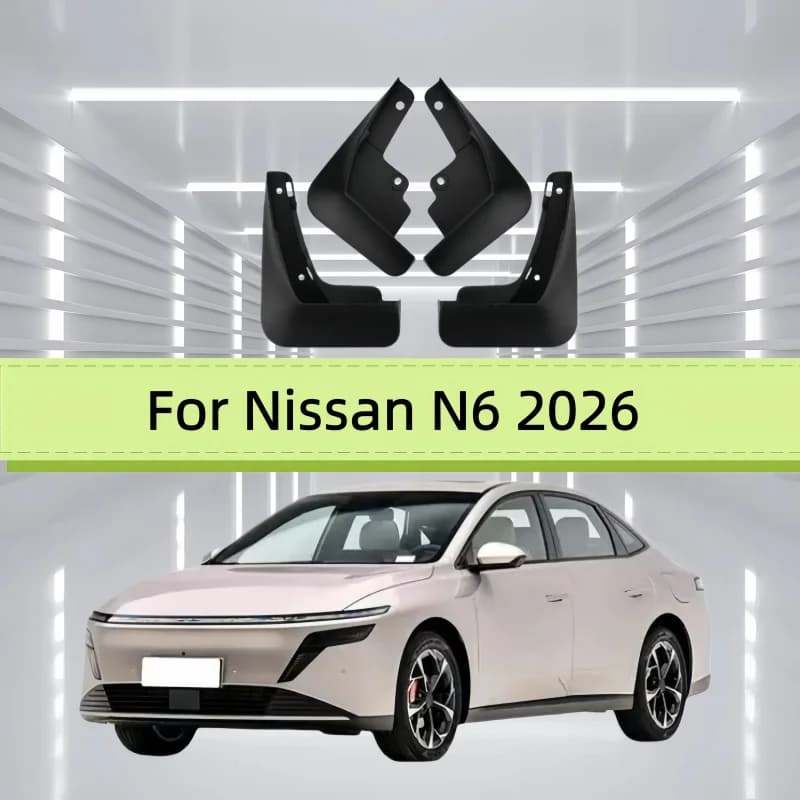 4PCS For Nissan N6 2026 Car Fender Mudguards Anti splash Flap Front Rear Mudlap