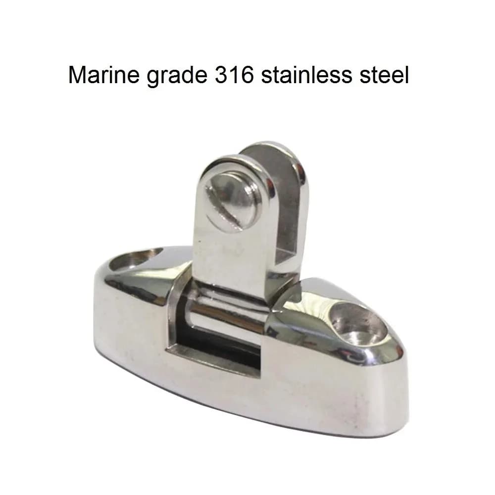 Bisagra  cubierta Universal superior Bimini  acero inoxidable 316, pulido  espejo para Hardware  yate marino, bisagra