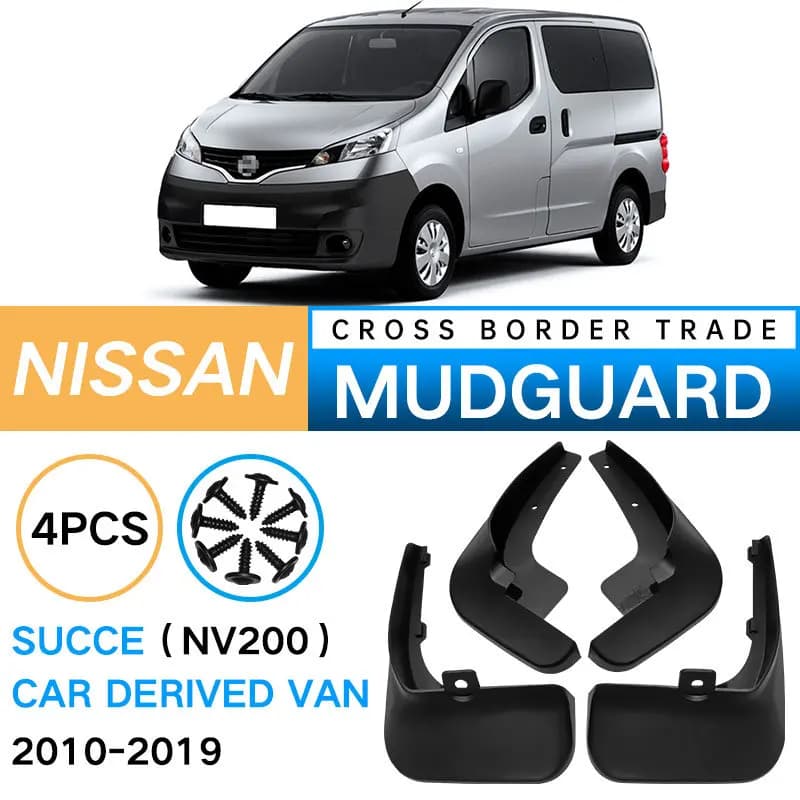 Auto Car Mud Flaps Splash Guards Fender for Nissan 2010-2019 Succe NV200 Anti Collision Sturdy Accessories