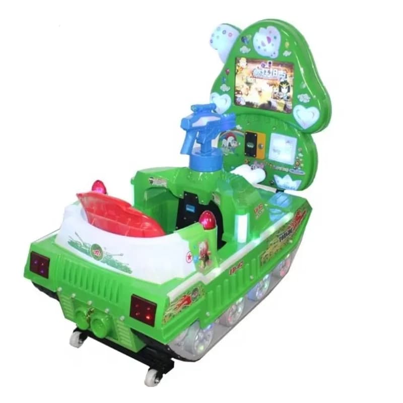 Amusement Coin Operated Shoot  tank Kids Video Games Electronic tank Shooting Kiddie Rides
