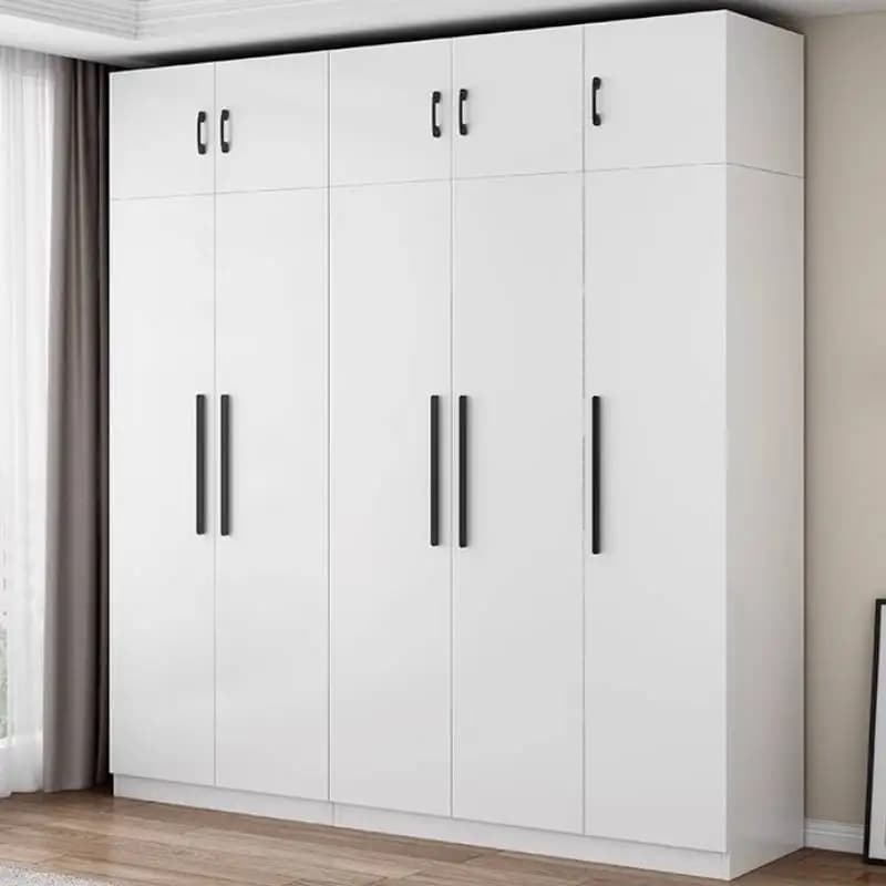 Modern European Wardrobe Closet Vintage Luxury White Wooden Wardrobe Closet Adult Space Saving Armadio Guardaroba Furniture Home