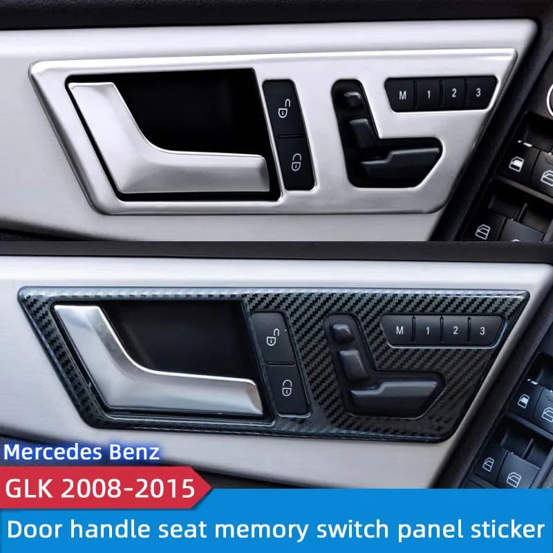 For Mercedes Benz GLK X204 2008 2009 2010 2011 2012 2013 2014 2015 Car Inner Door Handle Frame Seat Adjustment Button Panel Trim