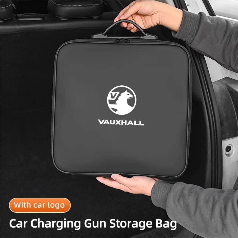EV Car Charging Cable Storage Box Electric Vehicle Charger Cables Carry Bag For Vauxhall VXR Corsa Mokka Astra SPORTS TOURER