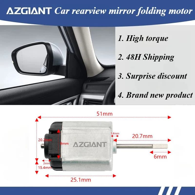 For Toyota Harrier MK4/Highlander MK3/Highlander XU70/Majesty/Sienna MK4 Car Electric Folding Exterior Mirrors R L Motor FK140