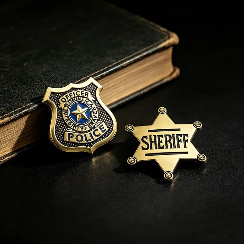 Creative Letter POLICE Design Brooches Fashion Backpack Decoration Metal Badges Pins DIY Clothing Bags Hat Scarf T-shirt Jeans