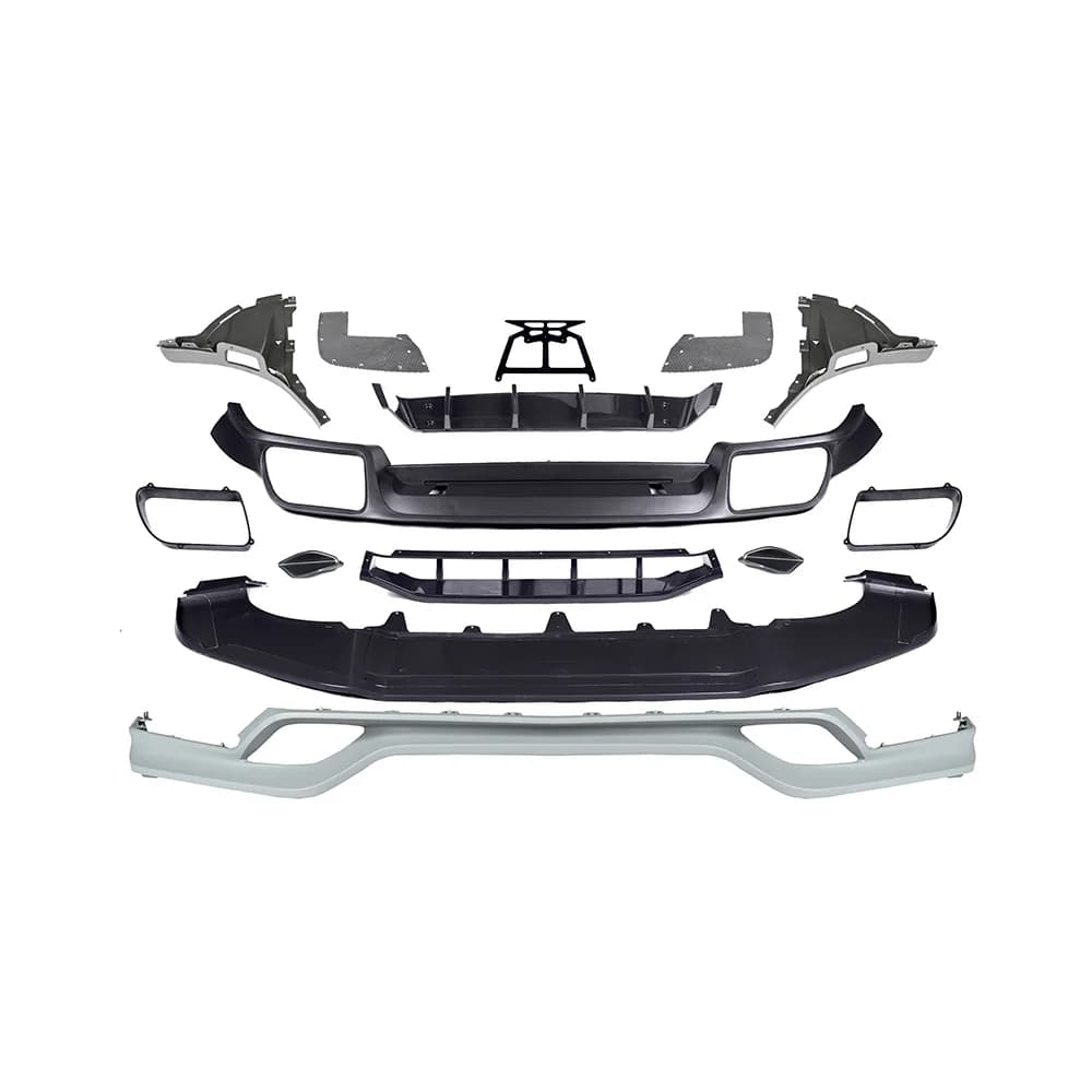 2024-Up KM Upgrade OE TKT Style Bodykit for Cayenne Coupe Base SUV Plastic Front Bumper Lip Rear Diffuser Easy Installation