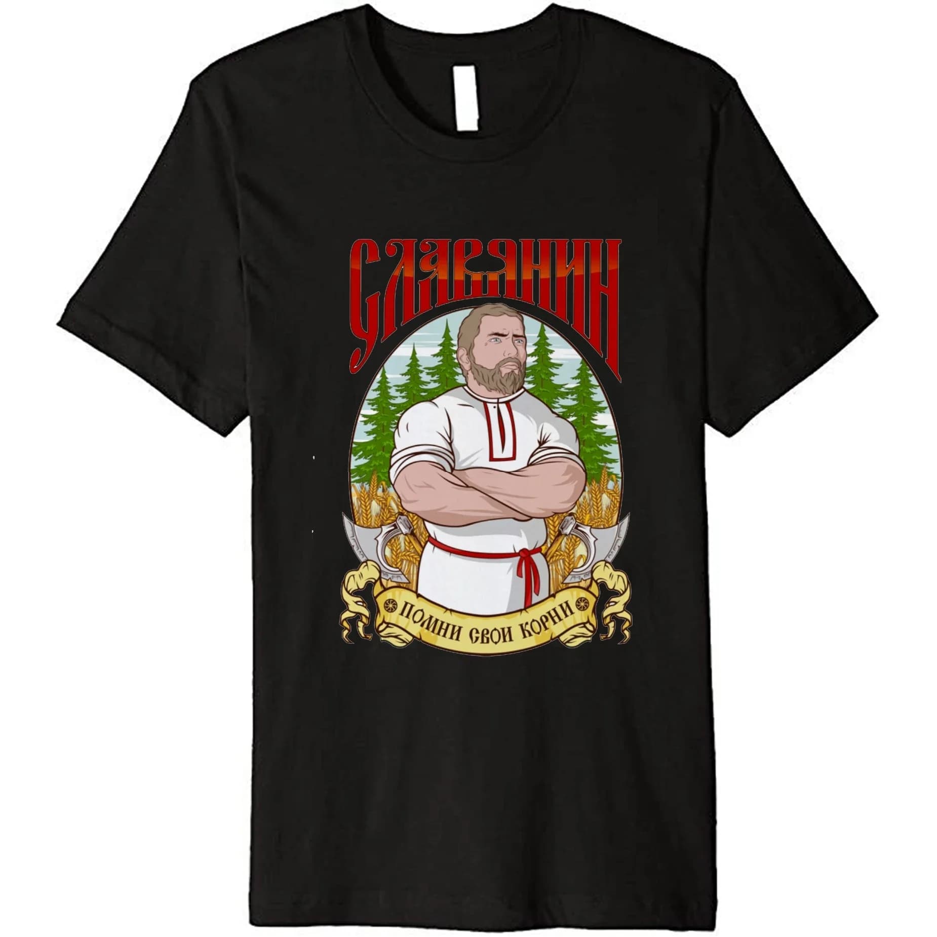 Slavs, Remember Your Roots-Russia, Patriotic T-Shirt New 100% Cotton Short Sleeve O-Neck Harajuku Casual Mens T-shirt Streetwear