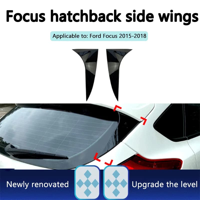 Suitable for Ford Focus 2015-2018 hatchback side wing and fixed wing modification accessories