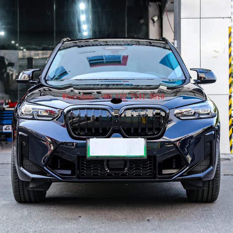 Hongsheng New High Quality GX Bodykit for X3/X4 G01/G02/G08 LCI 2022+ PP Front Bumper X/X4M Style Direct Bolt-On Fit