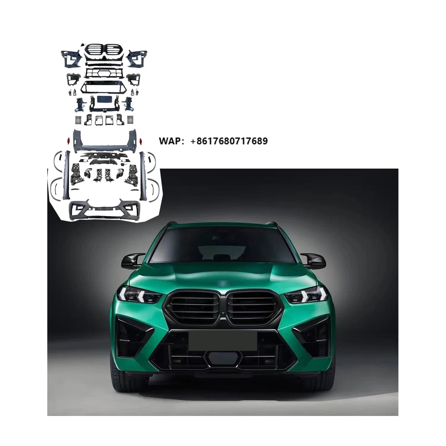 Body Kit for  2023-2024 X5 (G05 LCI) UPGRADE X5M (F95 LCI) 2023-2024 BODYKIT Include Front and Rear Car Bumper Side Skirts