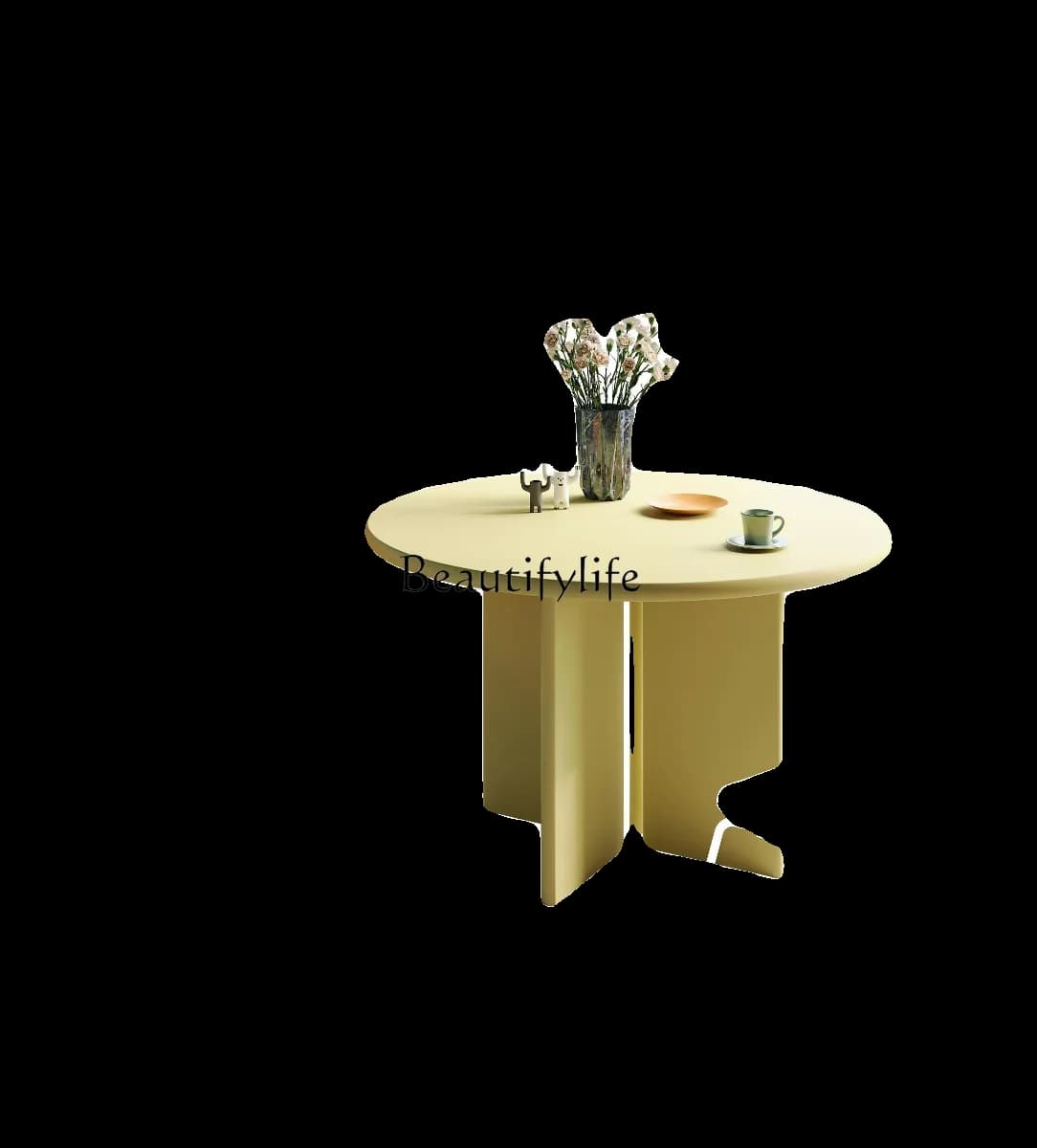 X4 Nordic Cream Style Small Round Dining Table Color Dining Table