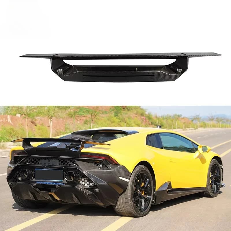 Dry Carbon Fiber Rear Wing Body Kit for Lamborghini LP580 / 610 to Upgrade to Tecnica Styling Exterior Modification