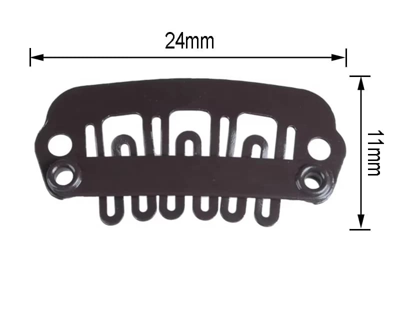 24mm Metal Snap Wig Clips U-Shaped Professional Tool for Hair Extensions