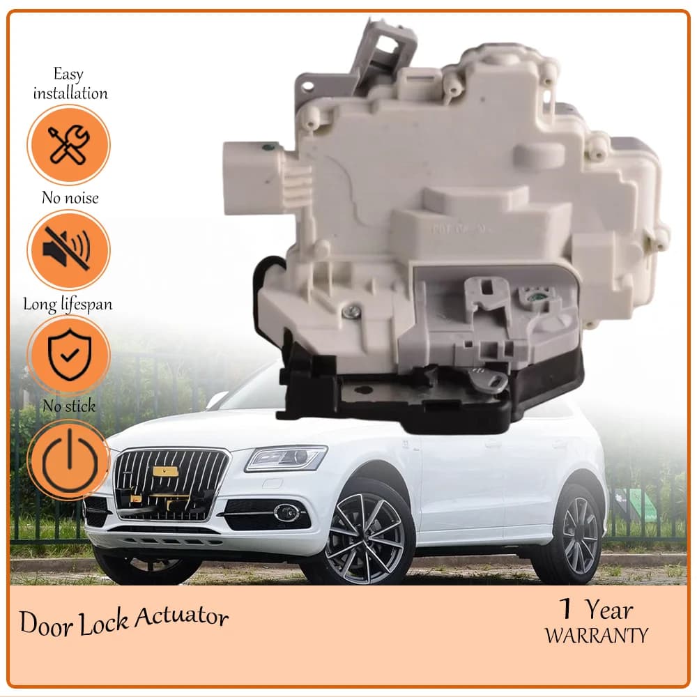 Rear Left Door Lock Latch Central Mechanism,Fit to VW Audi Skoda Passat B6 B8 A4 A5 Q3 Q5 Q7,oem 8K0839015,3C4839015A,3C4839015C