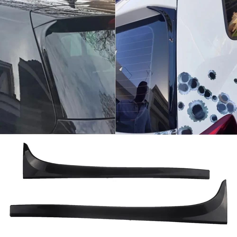 Cubierta de alerón lateral para ventana trasera, pegatina embellecedora para VW Golf 7 MK7 MK7.5 R GTE GTD, accesorios para auto