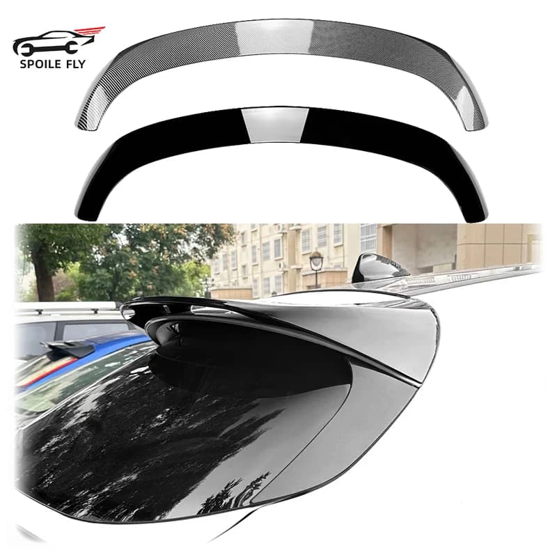 2017 To 2021 For Alfa Romeo Stelvio Rear Roof Spoiler Wing Trunk Lid Exterior Guard Accessories By ABS Body Kit Gloss Black