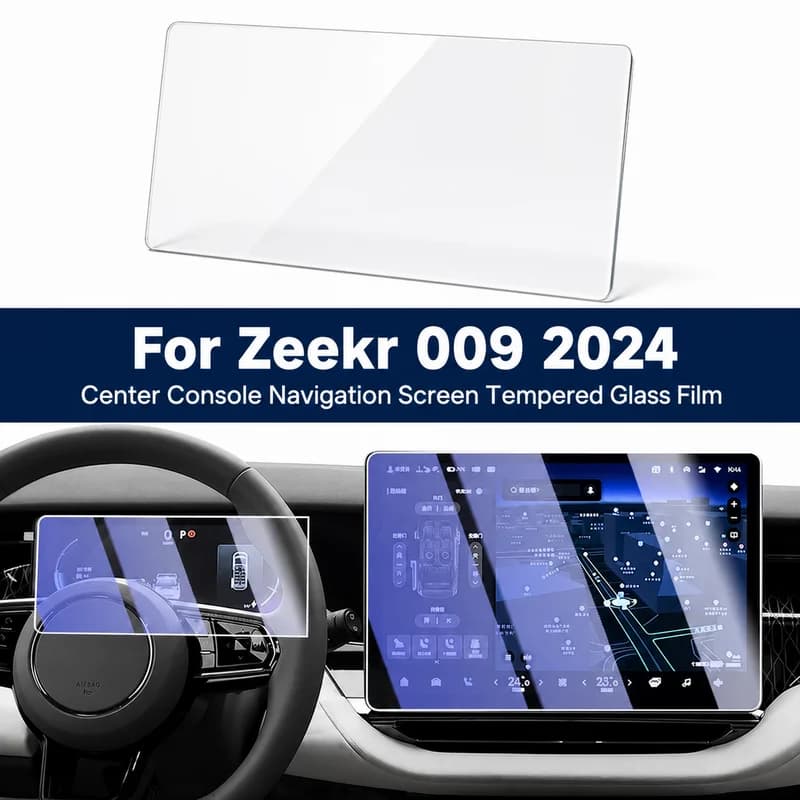 For Zeekr 009 2024 Center Console Navigation Screen Tempered Glass Film Interior Protector Modification Accessory