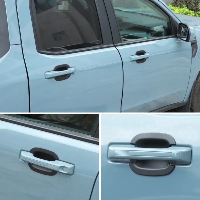 ABS For 2022+ Ford Maverick exterior door bowl stickers Automobile exterior door handle stickers Car  Accessories