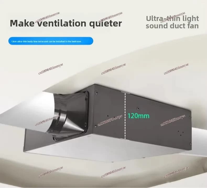 Ultra-quiet duct exhaust fan bathroom ultra-thin exhaust fan household