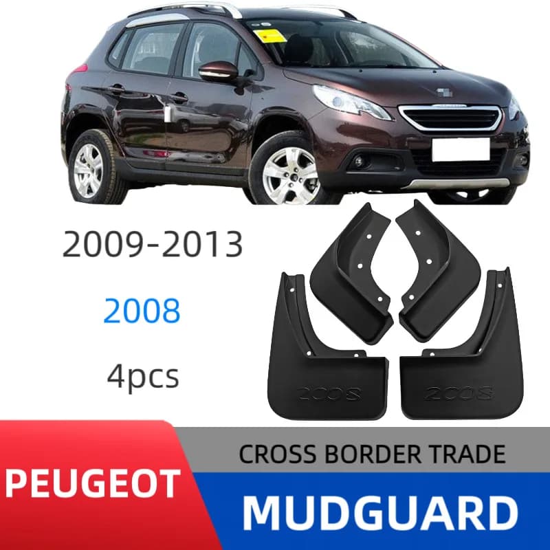 Suitable for Peugeot 2008 2013-2019 Mud Flaps Car Splash Guards Fender Protectors