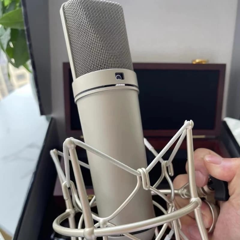 Large diaphragm recording live broadcast capacitor wired microphone microphone