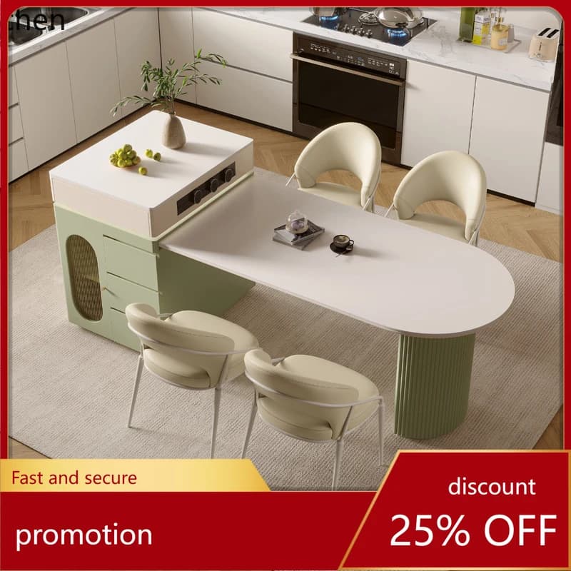 HT integrated home designer Internet celebrity retractable kitchen advanced guide table