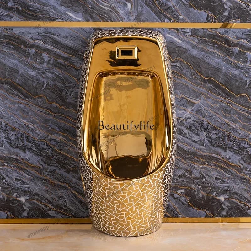 12P13Induction golden urinal integrated wall-mounted urinal household