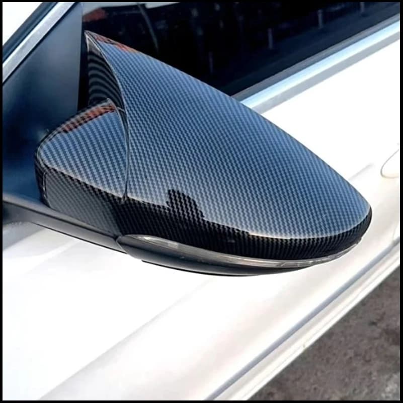For Volkswagen VW Scirocco 2009-2018 Rearview Mirror Cover Sticker Trim With Horn Decorate Car Styling Auto Accessories