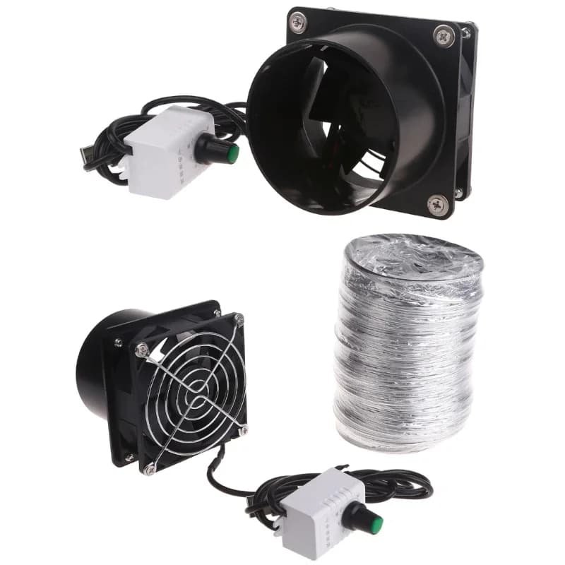 {Best}USB Exhaust Fan Duct Air Ventilation Blower Window Extractor Toilet Kitchen
