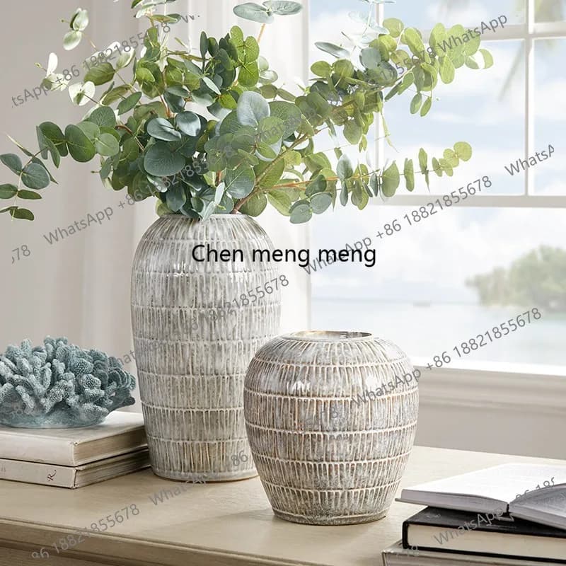 New household, ceramic vase, simulated four-photo flower