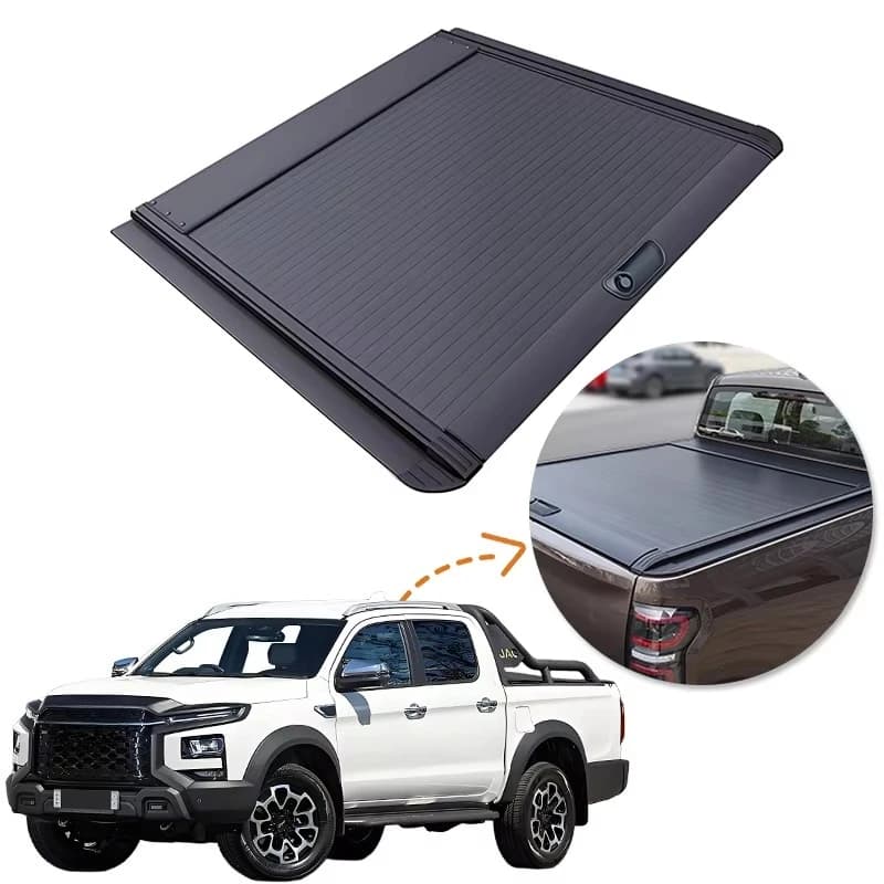 Wear-Resistant Seamless Anti-Theft Waterproof Car Parts Roller Lid up Pick up Truck Aluminium Alloy Tonneau Cover for JAC T9
