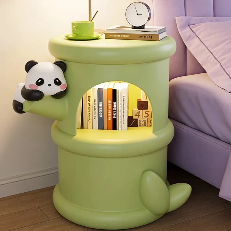 Yellow Round Nightstands Bedroom Storage Designer Dopamine Kids Bedside Table Adult Modern Mesitas De Noche Furniture For Home