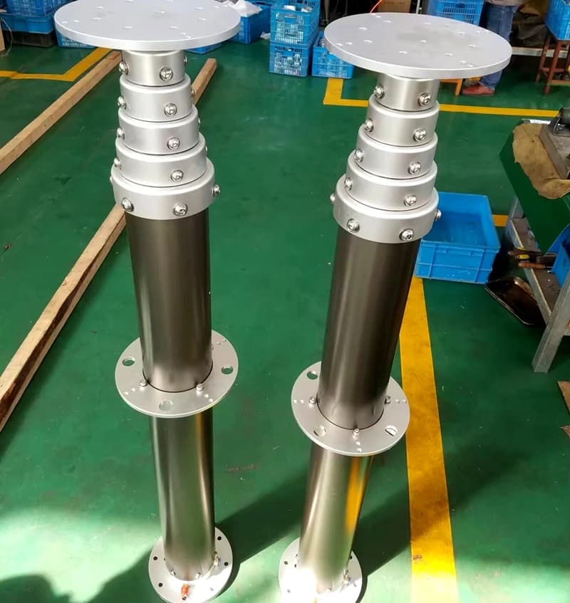 Customized 6m Pneumatic Telescopic Mast Payload 25kg Retracted 1.2 Meters 1PCS