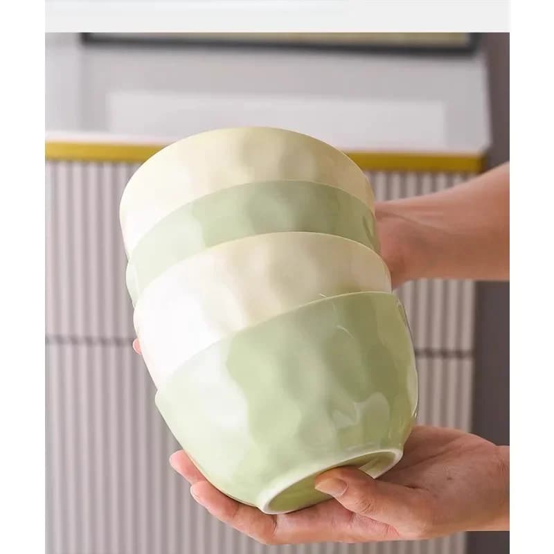 Cream wind dishes tableware set household high-end ceramic dishes and chopsticks housewarming new home bowl combination