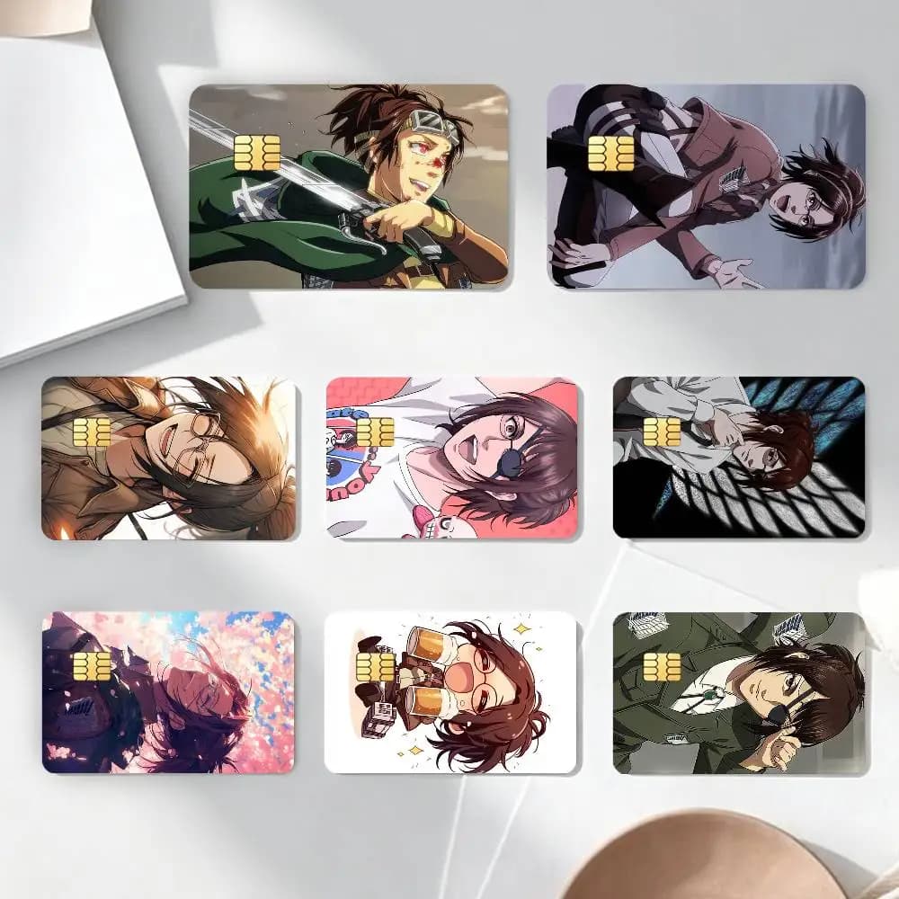 A-Attack on Titan H-Hange Zoe-S Credit Card HD Stickers Game Card Decal Card Matte Film Skin Small Chip Waterproof Sticker