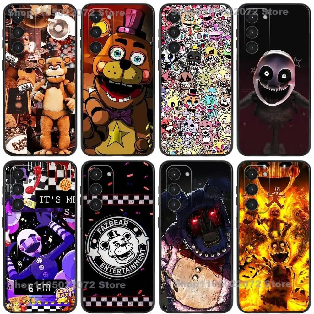 Phone Case For Samsung Galaxy A20,21s,22,Cool Five-Nights-At-Freddys Fnaf,31,32,52,53,72,73,80,91 Liquid Silicone Black Cover