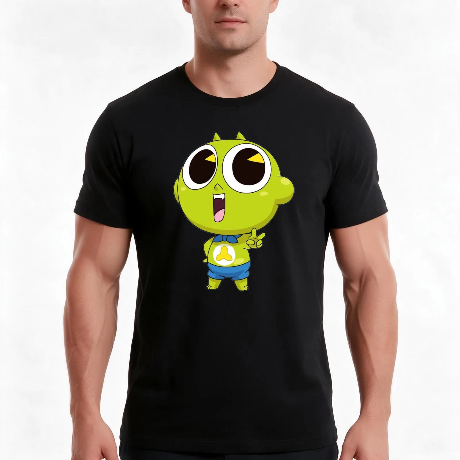 shinbi the haunted house T-Shirt, Summer Casual Cotton Tee, Oversized Streetwear Tops, Vintage Graphic Print, Unisex Men Women