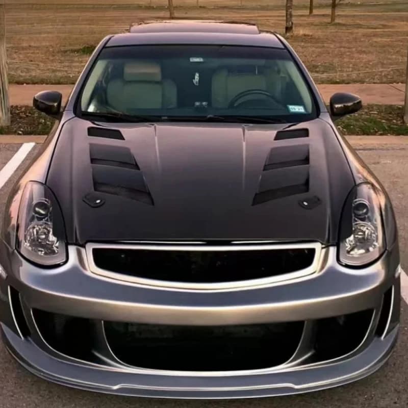 Best Selling Carbon Fiber Engine Hood Bonnet Kit for Sports Sedan Off-Road Lightweight Modification Upgrade