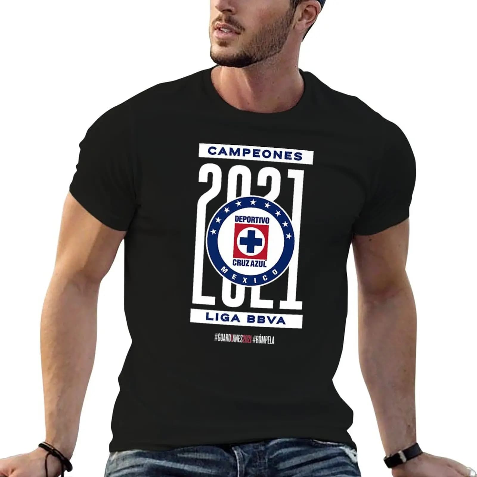 Football Cruz Azul 2021 T-Shirt Plus Size Simple Casual Top
