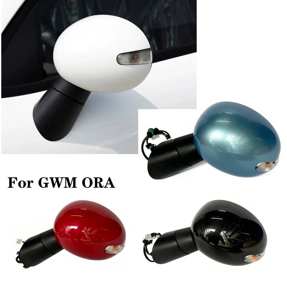 Side Mirror Assembly for Great Wall GWM ORA Black Cat ORA R1 EV Rearview Mirror Housing Lens & Turn Signal Light