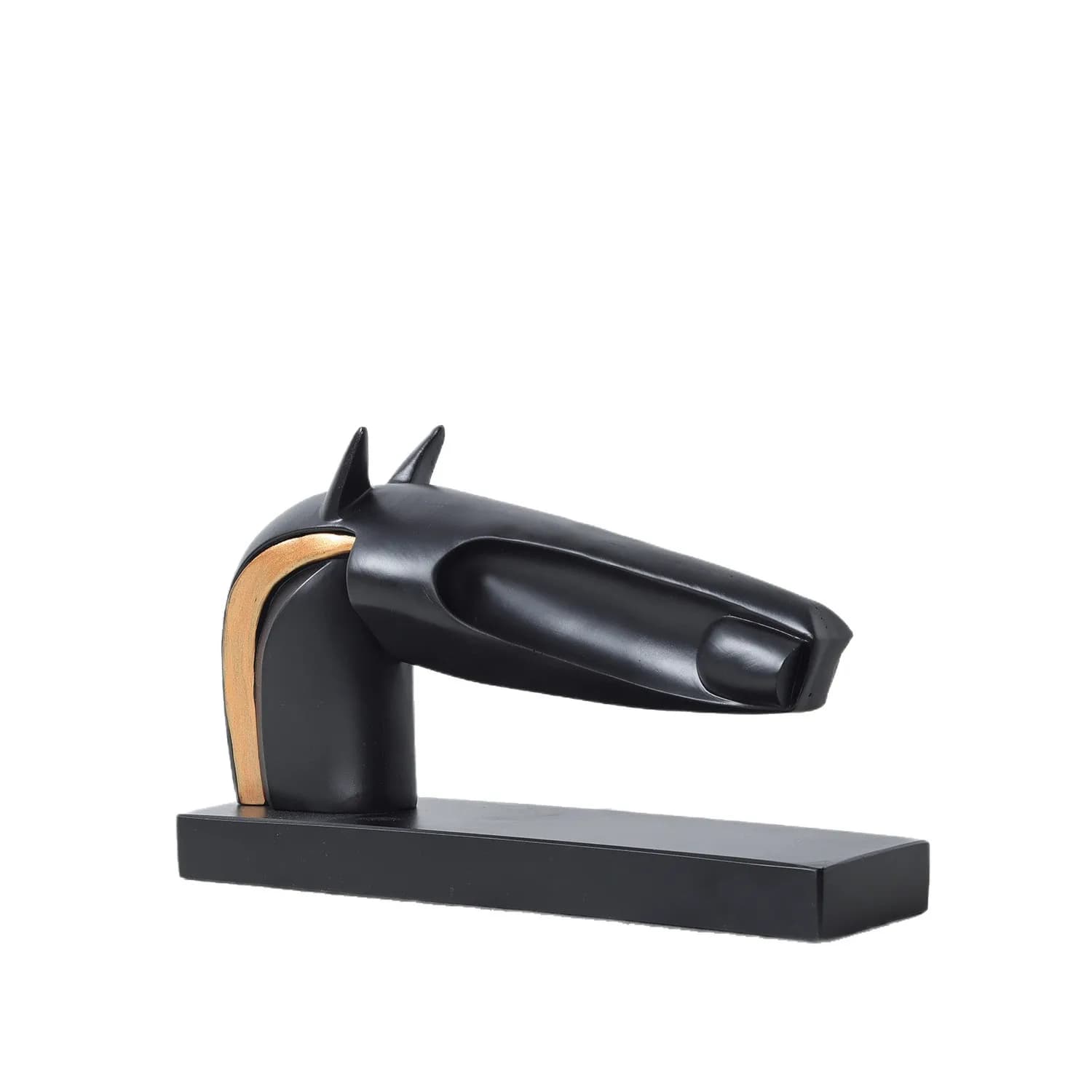 Modern creative abstract horse head ornaments model room office exhibition hall display wine cabinet entrance decoration crafts