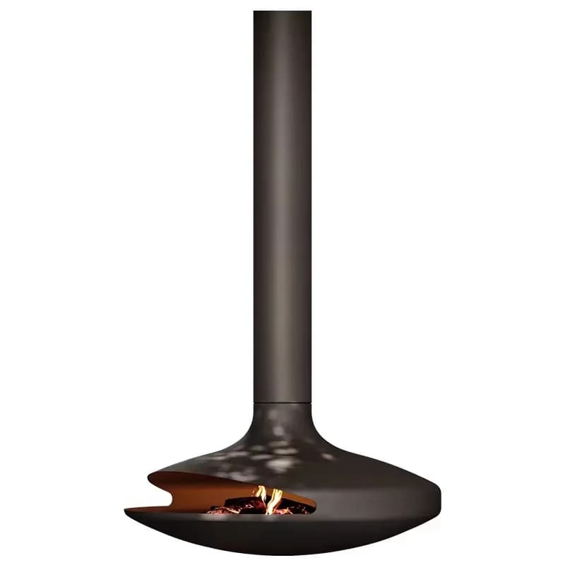 Hanging real fire fireplace, electronic wood burning alcohol hanging fireplace Modern villa living room decoration