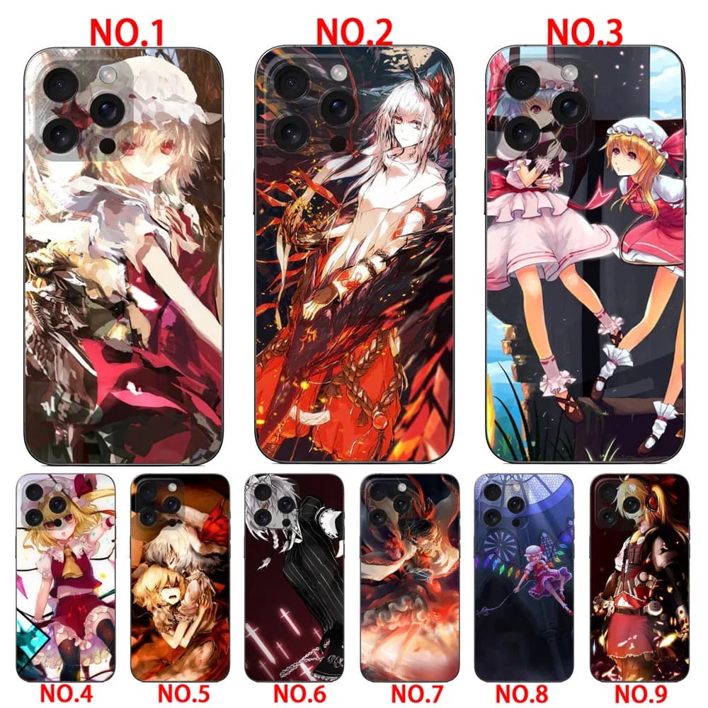 Anime Touhou Scarlet Eyes Blondes phone case  for iPhone 16E 17E SE4 17 17 air 17 Pro 17 Pro Max 5 5S SE 2016