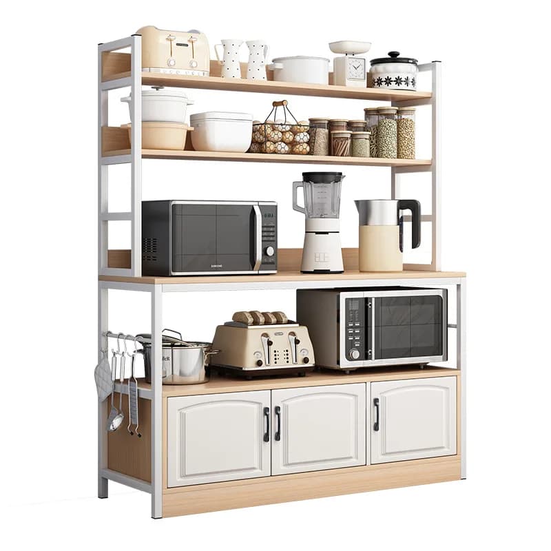 Multifunctional simple kitchen cabinet for organized storage