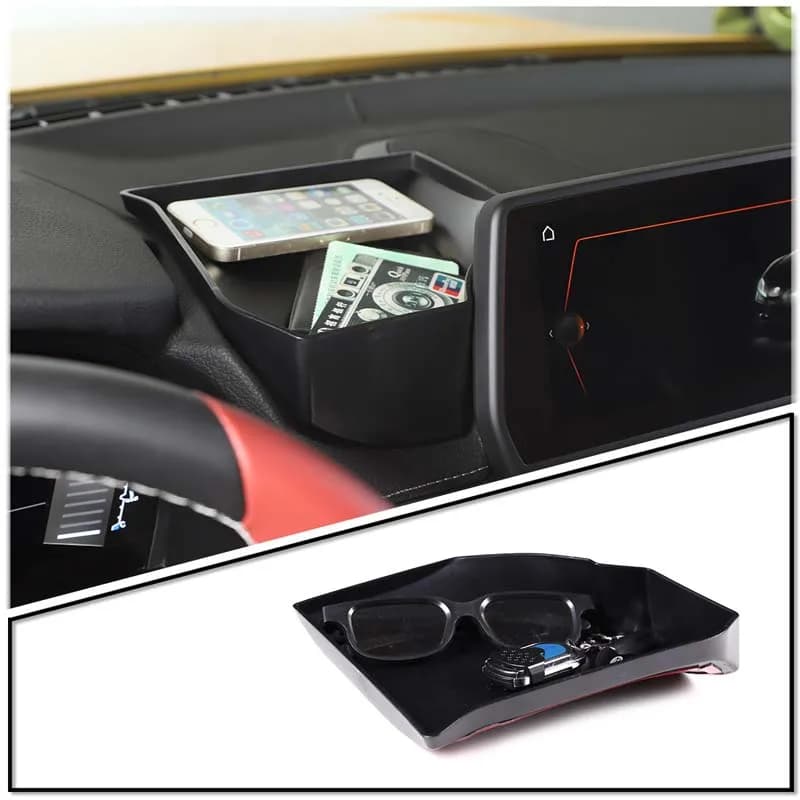 LHD ABS Dashboard Storage Tray Box Container For Toyota GR Supra A90 A91 MK5 2019-2022 Center Console Accessories