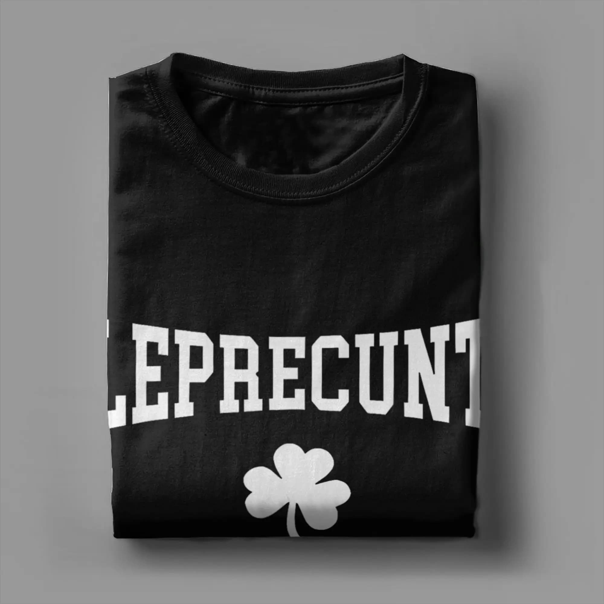 Leprecunt Irish St Patricks Day T-Shirt Summer  Cotton T Shirts For Men Fashion Casual Tshirt Short Sleeve Vintage Top Tees