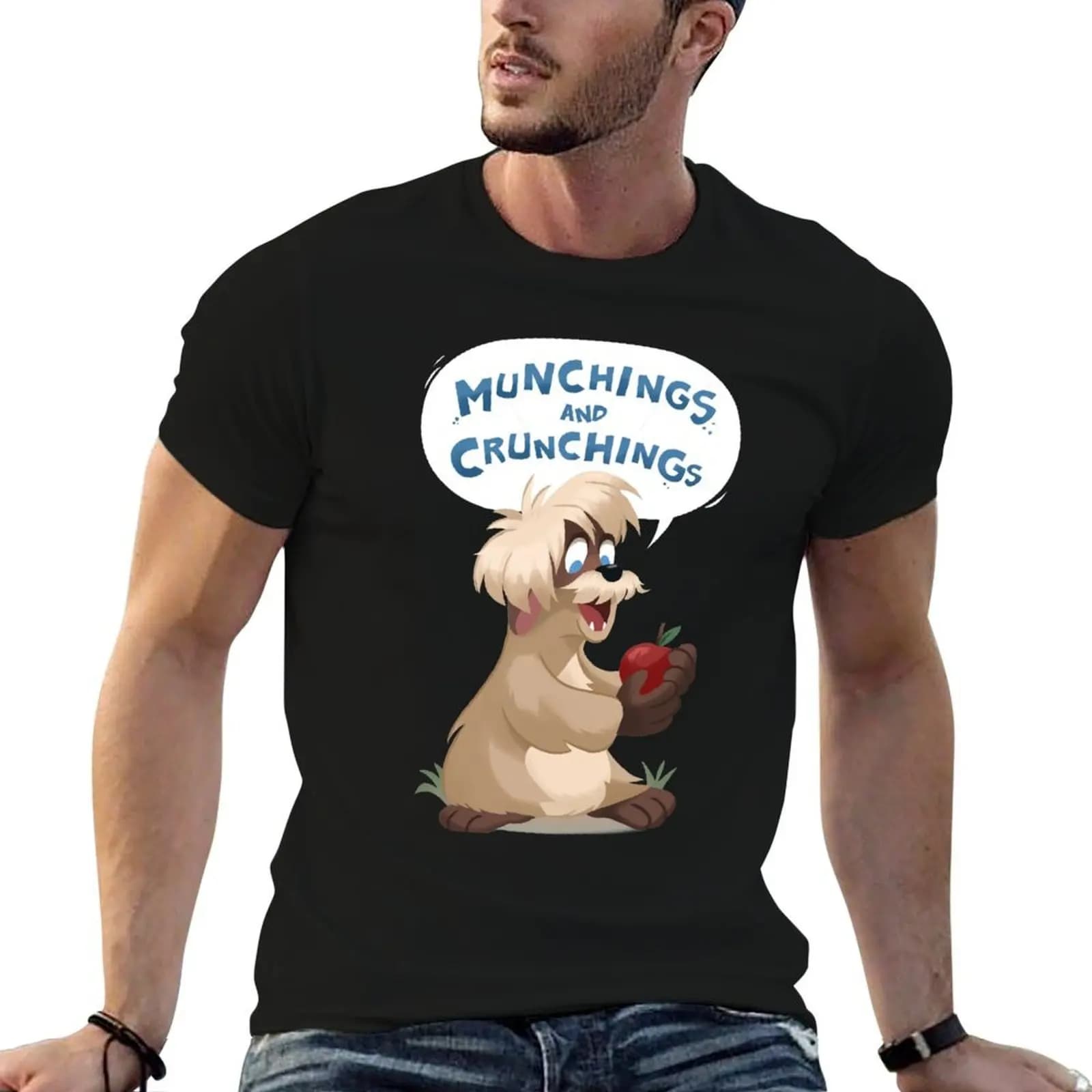 Munchings and Crunchings T-Shirt kawaii clothes customs heavy weight t shirts for men