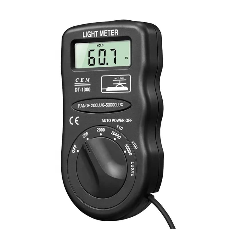DT-1300 Lux Meter Light Brightness Tester Photometric Test Range 0---50000 Lux Illuminance Meter